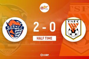 半场-海牛2-0泰山 林创益破门+失良机埃朱马建功牟鹏飞神扑