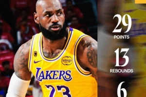 他可是41岁啊！湖人官方发布詹姆斯数据海报：这家伙真的无解！